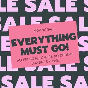 MAJOR CLOSET SALE!!!!
